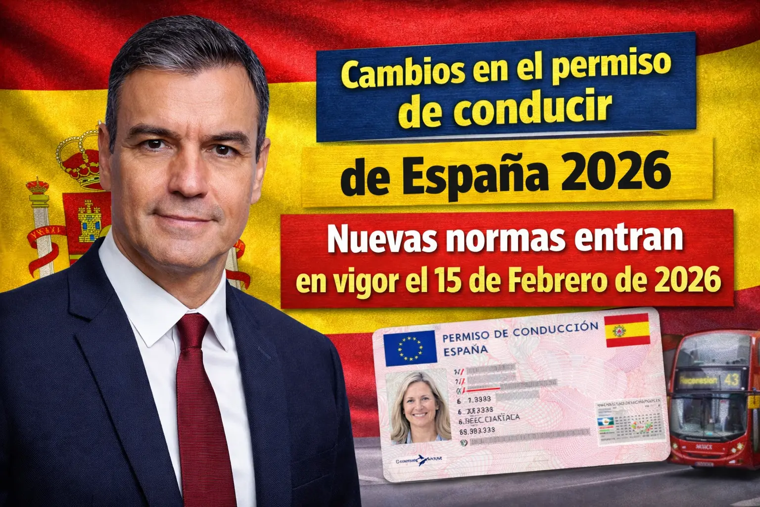 Cambios en el permiso de conducir de España 2026 – Nuevas normas entran en vigor el 15 de Febrero de 2026