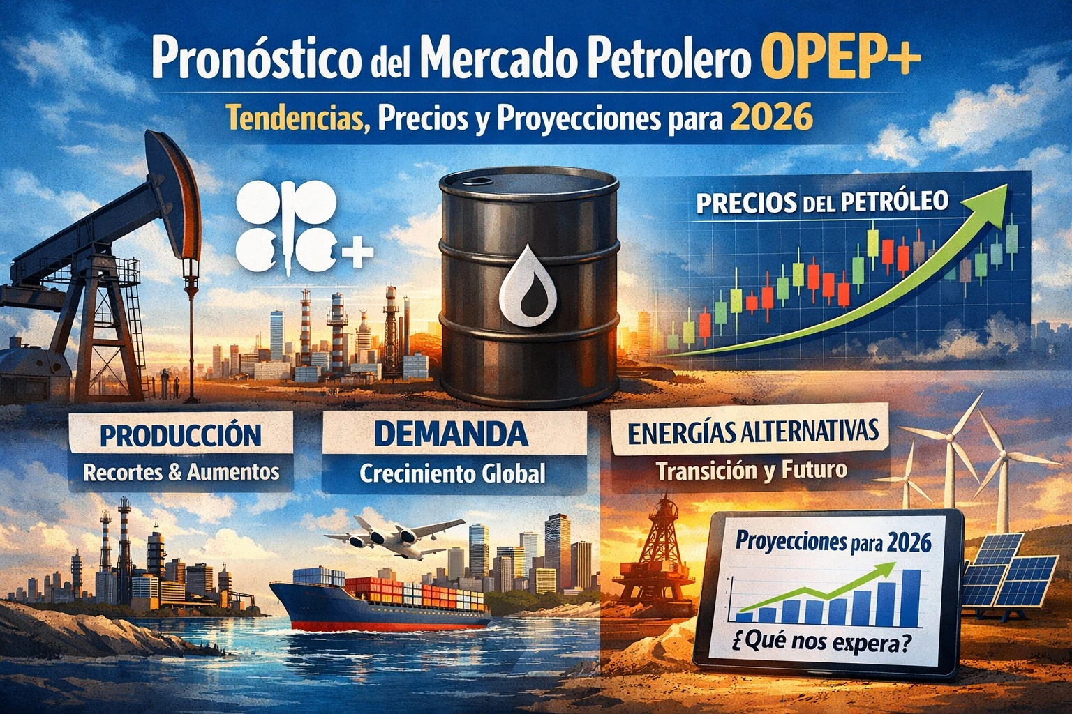 Pronóstico del Mercado Petrolero OPEP+: Tendencias, Precios y Proyecciones para 2026