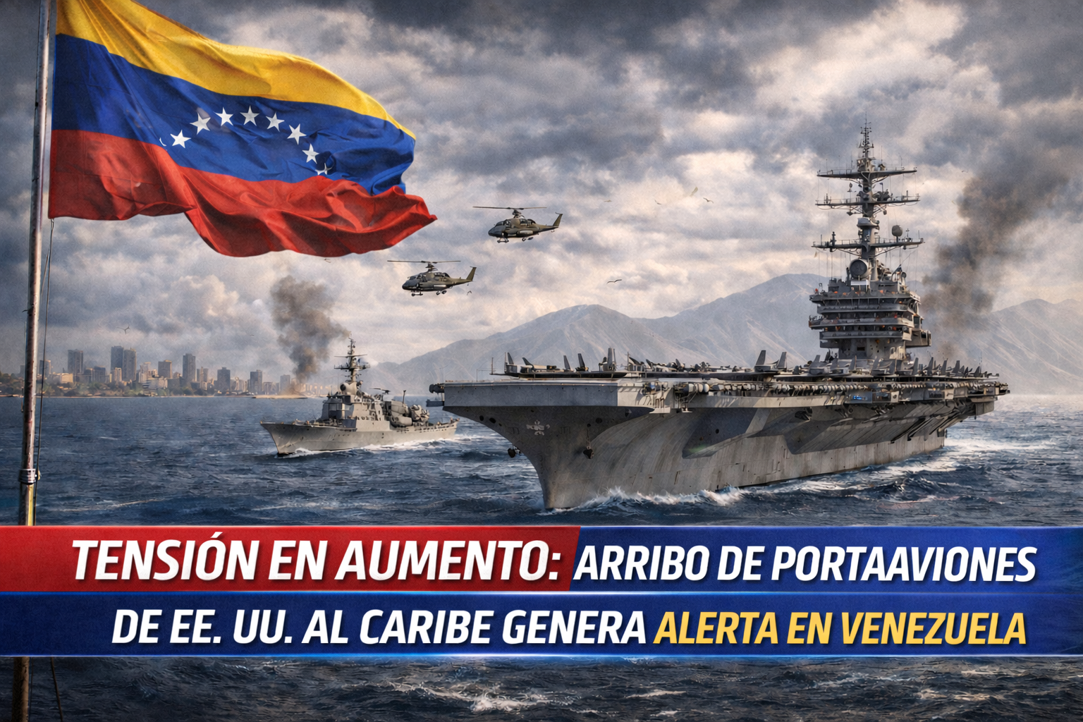 Tensión en Aumento: Arribo de Portaaviones de EE. UU. al Caribe Genera Alerta en Venezuela