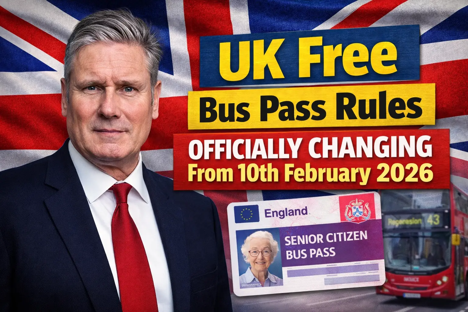 UK Free Bus Pass Rules Officially Changing From 10th February 2026