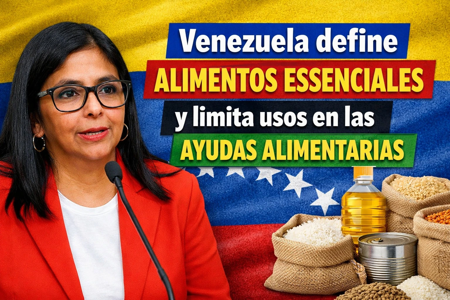 Venezuela define alimentos esenciales y limita usos en las ayudas alimentarias